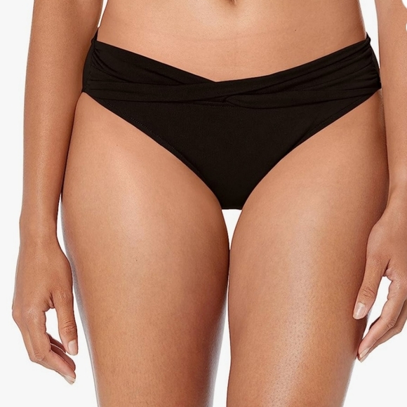 Seafolly Women's Twist Band Hipster Full Coverage Bikini Bottom, US Size 14 - Picture 1 of 9
